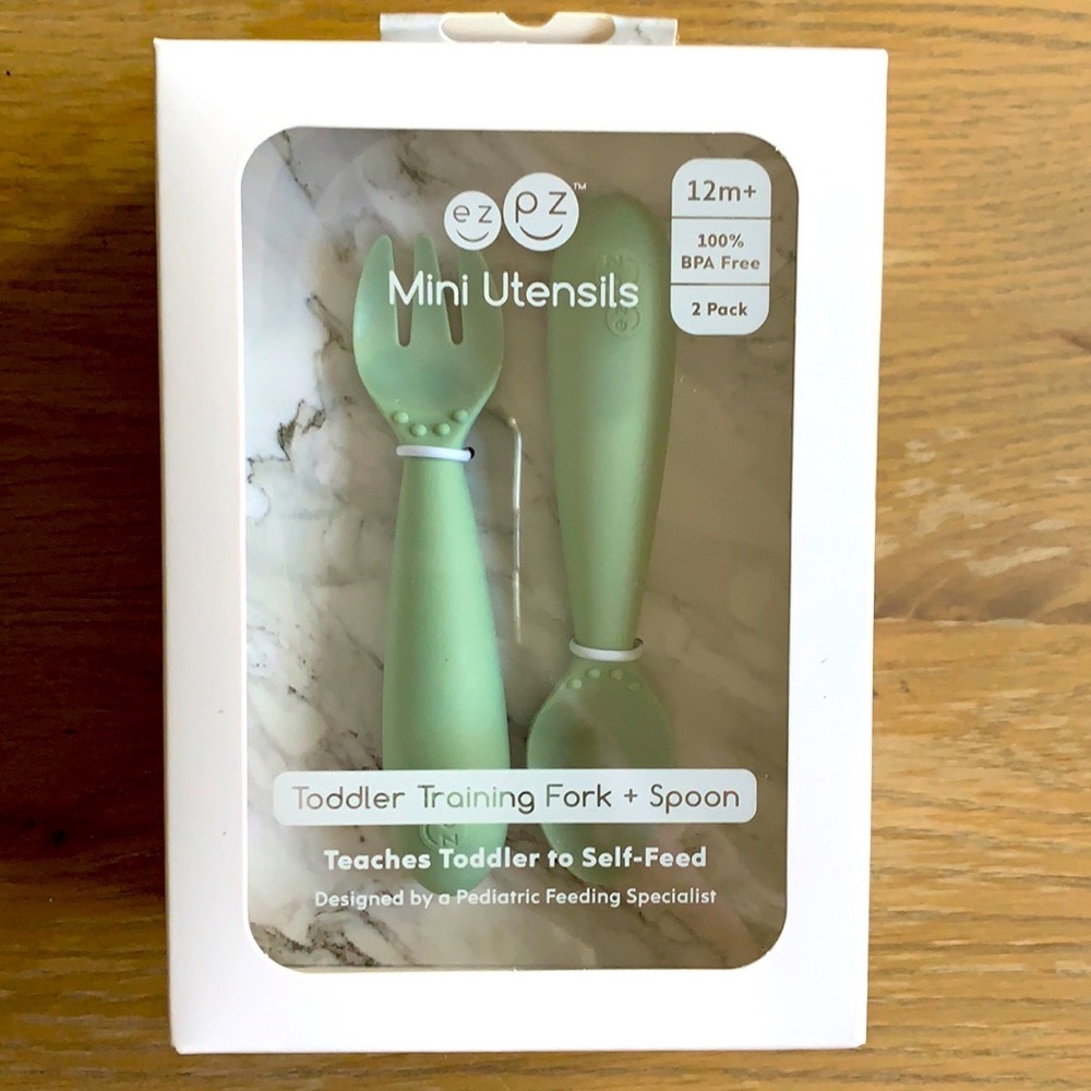 ezpz Mini Utensils - Sage